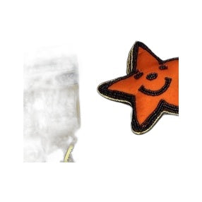 Ass Pizza Beaded Star Ornament