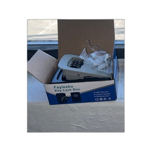 Fayleeko Key Lock Box Wall Mounted - 4 Digit Combination Safe