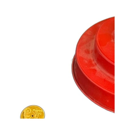 Red Ceramic Tiered Serving Bowl